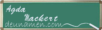 Agda Mackert Visitenkarte